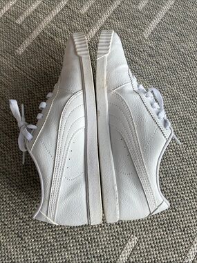 Puma White Low-Top Lace Sneakers
